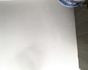 Hervorragende Amateurblondine mit einem starken Mann